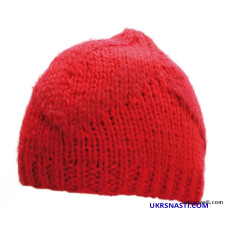 Шапка Vision Willa Beanies V2996 красная с козырьком